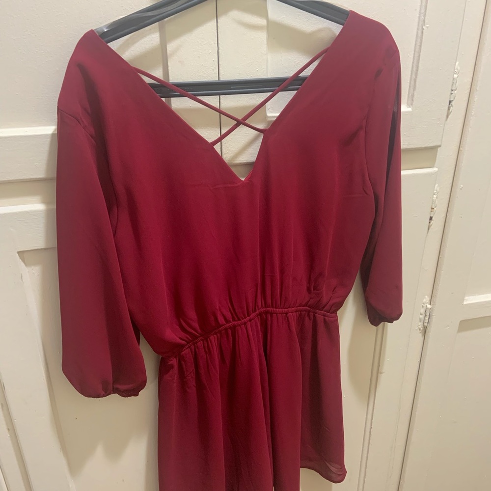 Red romper